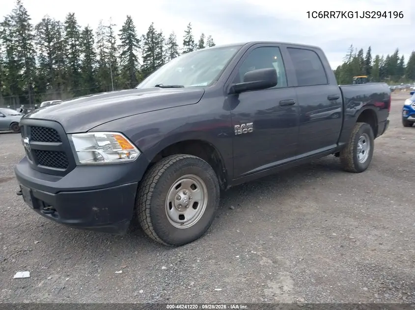 2018 RAM 1500 VIN 1C6RR7KG1JS294196 — фото 2