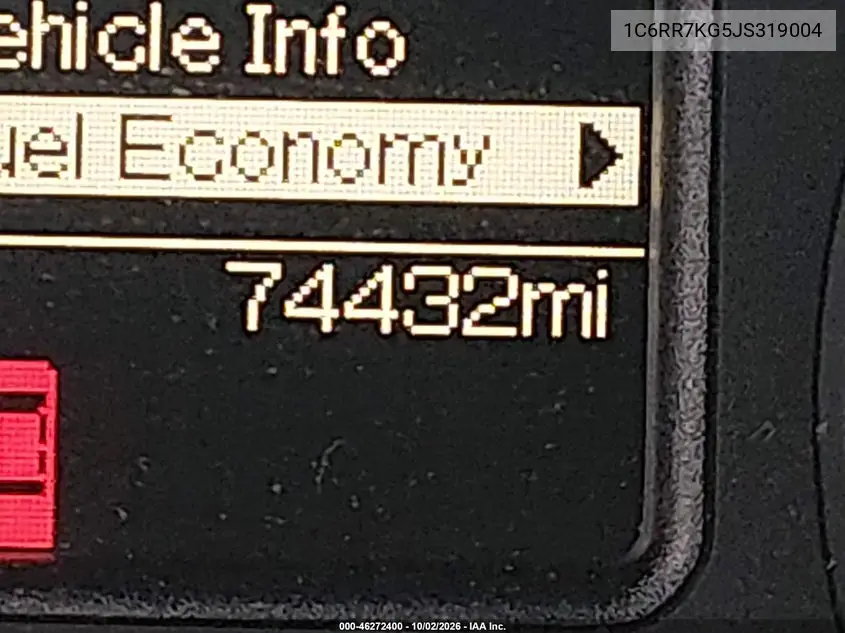 2018 RAM 1500 VIN 1C6RR7KG5JS319004 — фото 20
