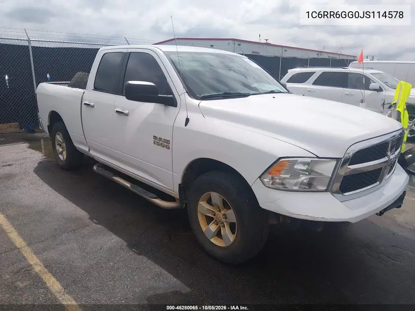 RAM 1500 2018, VIN 1C6RR6GG0JS114578