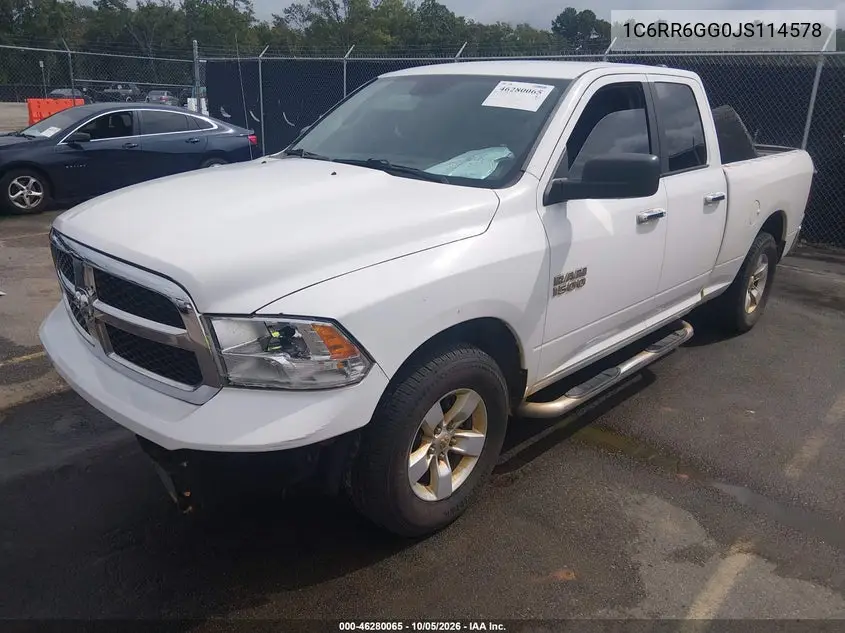 2018 RAM 1500 VIN 1C6RR6GG0JS114578 — фото 2