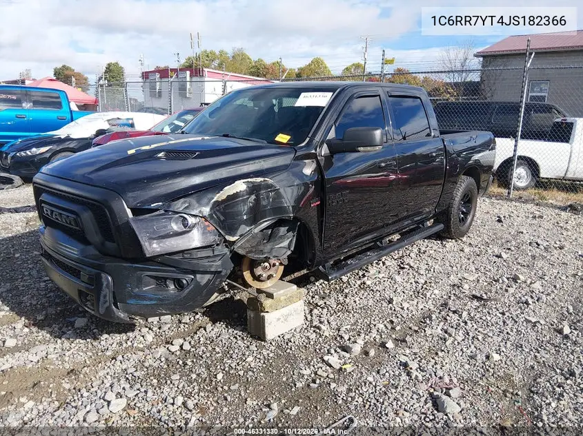 2018 RAM 1500 VIN 1C6RR7YT4JS182366 — фото 2