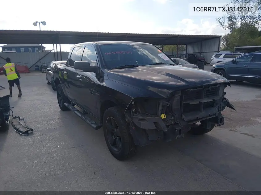 RAM 1500 2018, VIN 1C6RR7LTXJS142316