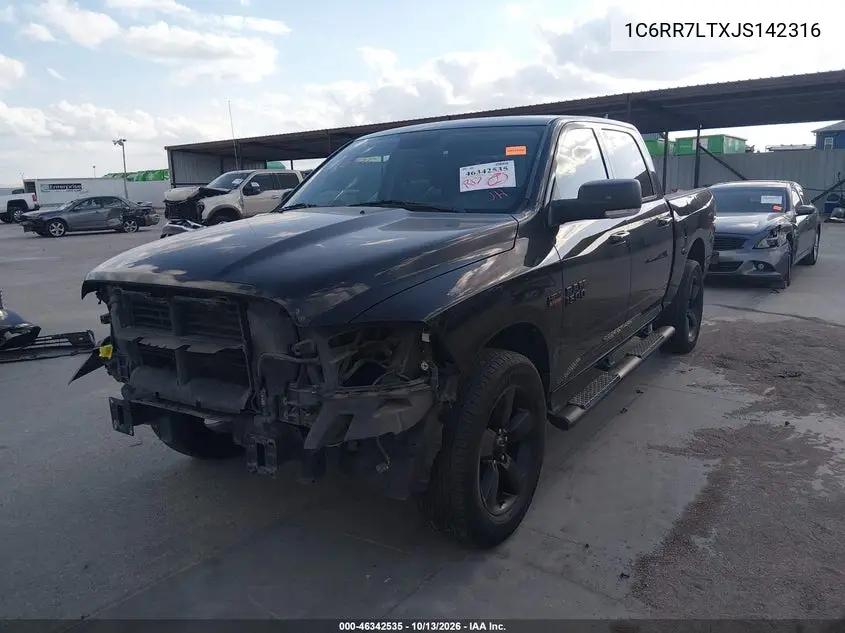 2018 RAM 1500 VIN 1C6RR7LTXJS142316 — фото 2