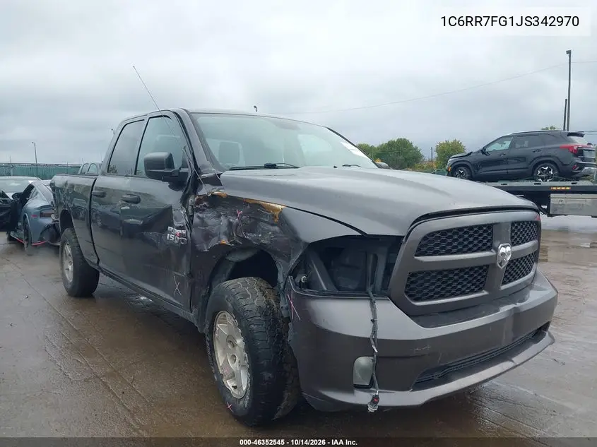 RAM 1500 2018, VIN 1C6RR7FG1JS342970