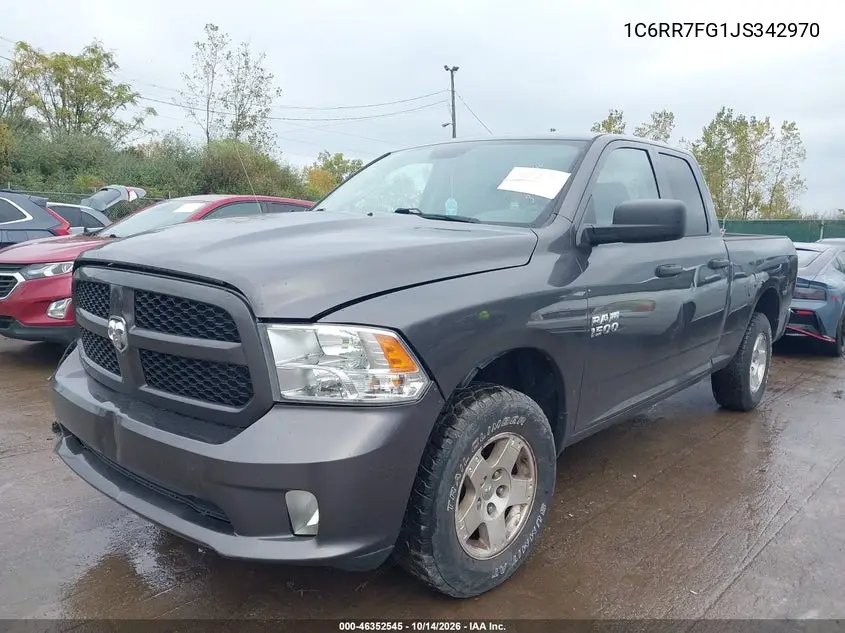 2018 RAM 1500 VIN 1C6RR7FG1JS342970 — фото 2