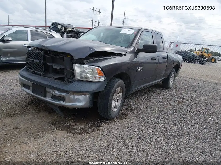 2018 RAM 1500 VIN 1C6RR6FGXJS330598 — фото 2