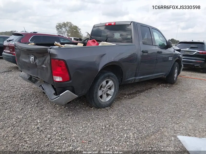 2018 RAM 1500 VIN 1C6RR6FGXJS330598 — фото 4