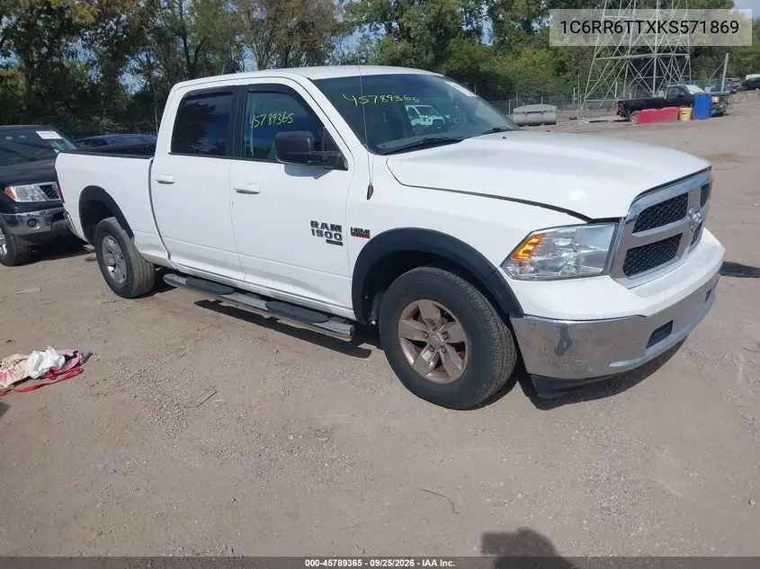 RAM 1500 2019, VIN 1C6RR6TTXKS571869
