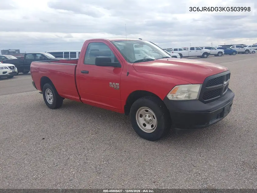 RAM 1500 2019, VIN 3C6JR6DG3KG503998