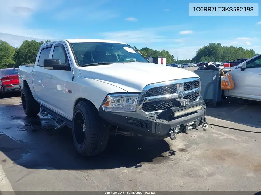 RAM 1500 2019, VIN 1C6RR7LT3KS582198