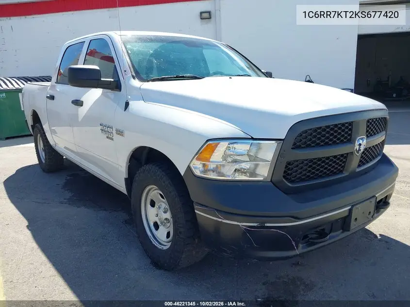 RAM 1500 2019, VIN 1C6RR7KT2KS677420