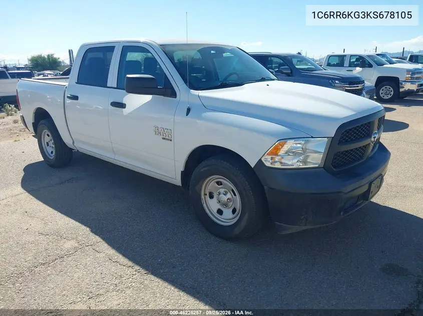 RAM 1500 2019, VIN 1C6RR6KG3KS678105