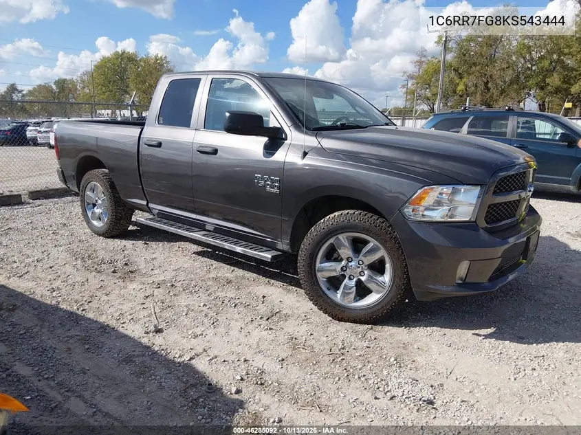 RAM 1500 2019, VIN 1C6RR7FG8KS543444