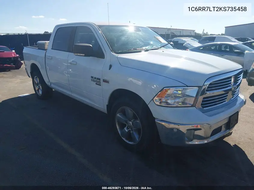 RAM 1500 2019, VIN 1C6RR7LT2KS735458