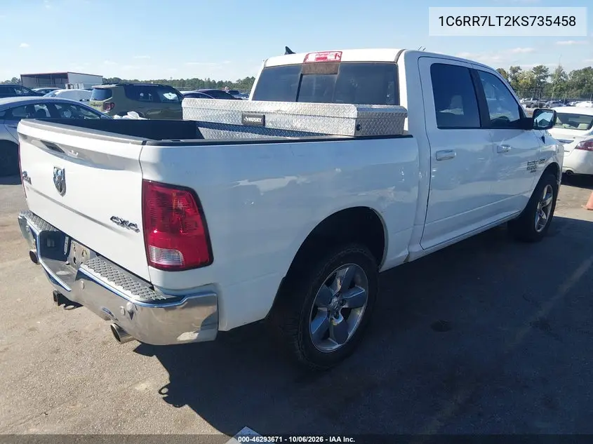 2019 RAM 1500 VIN 1C6RR7LT2KS735458 — фото 4