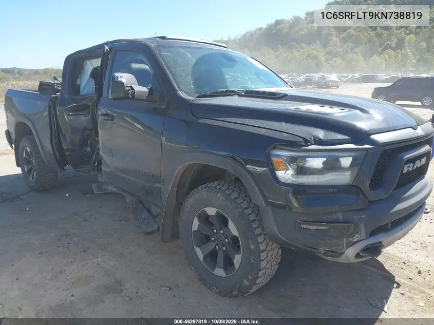 RAM 1500 2019, VIN 1C6SRFLT9KN738819