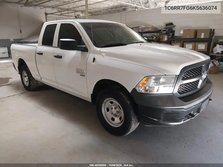 RAM 1500 2019, VIN 1C6RR7FG6KS636074