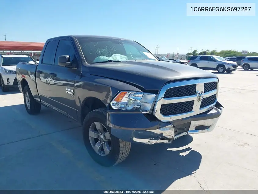 RAM 1500 2019, VIN 1C6RR6FG6KS697287