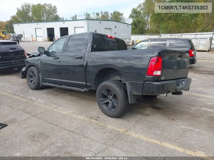 2019 RAM 1500 VIN 1C6RR7LT4KS735302 — фото 3