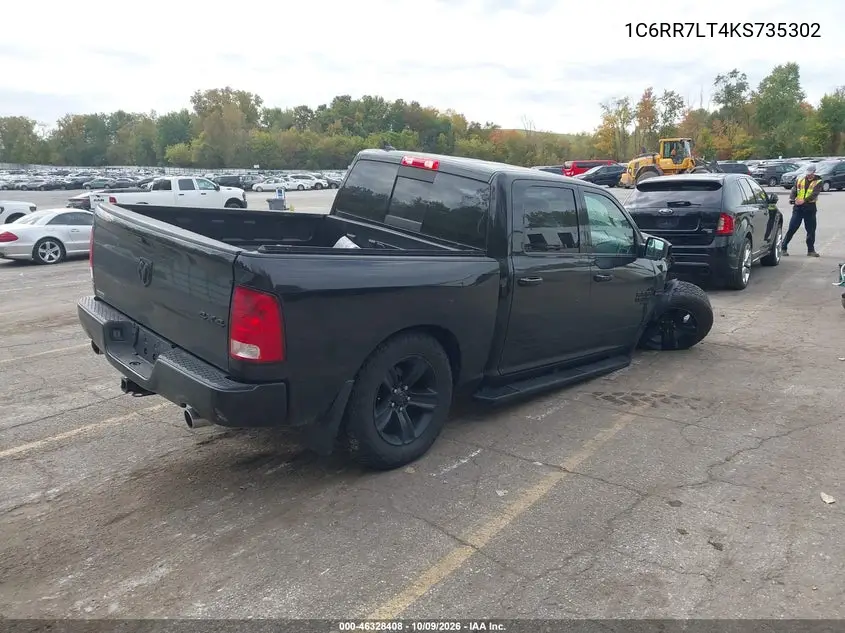 2019 RAM 1500 VIN 1C6RR7LT4KS735302 — фото 4