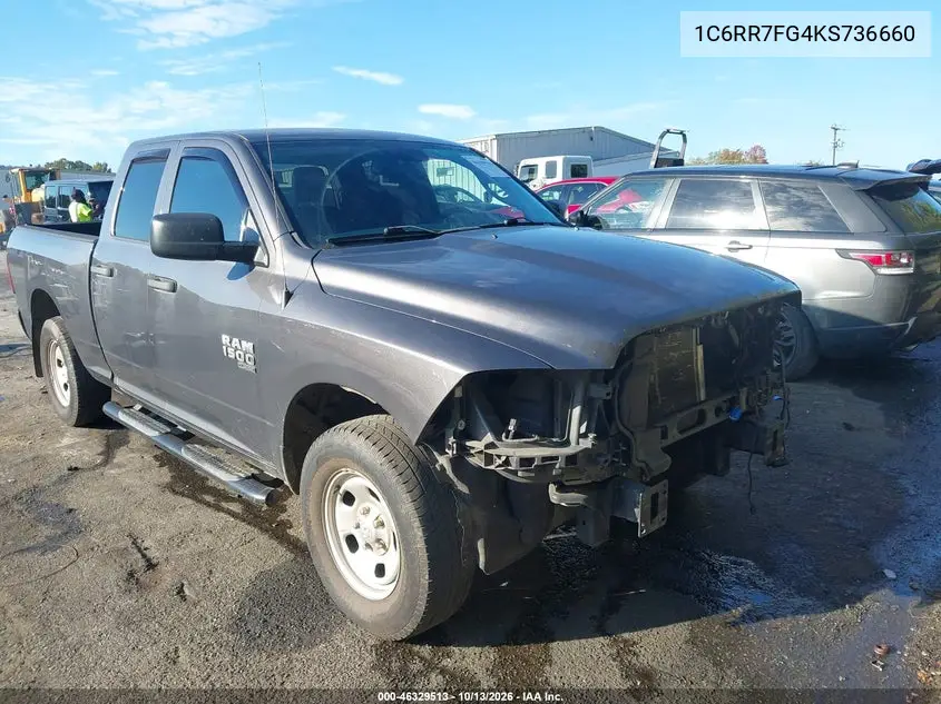 RAM 1500 2019, VIN 1C6RR7FG4KS736660