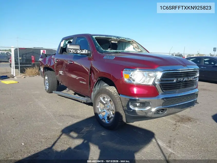 RAM 1500 2019, VIN 1C6SRFFTXKN925823