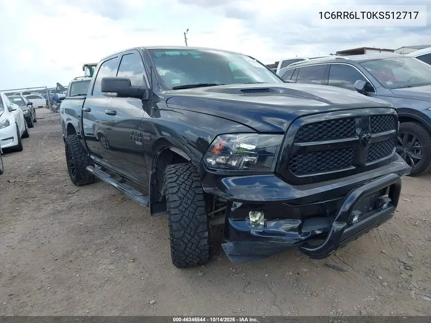 RAM 1500 2019, VIN 1C6RR6LT0KS512717