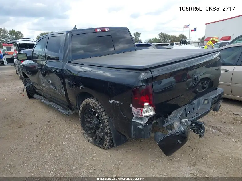 2019 RAM 1500 VIN 1C6RR6LT0KS512717 — фото 3