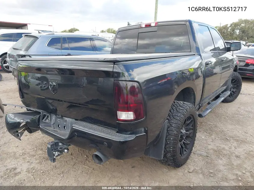 2019 RAM 1500 VIN 1C6RR6LT0KS512717 — фото 4