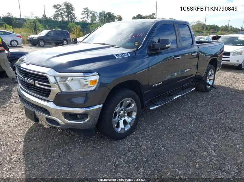 2019 RAM 1500 VIN 1C6SRFBT1KN790849 — фото 2