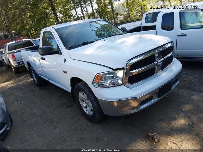RAM 1500 2019, VIN 3C6JR7DT3KG585749