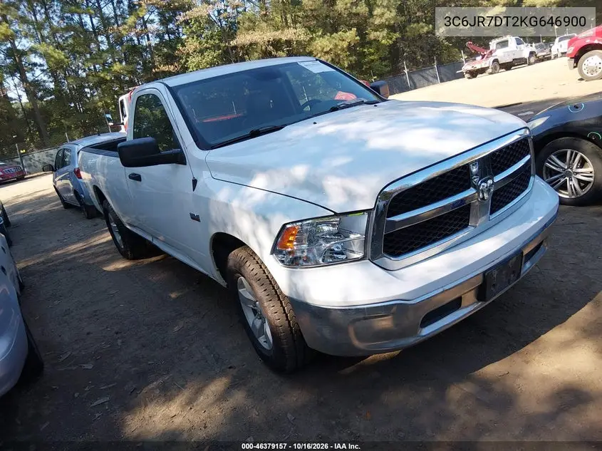 RAM 1500 2019, VIN 3C6JR7DT2KG646900