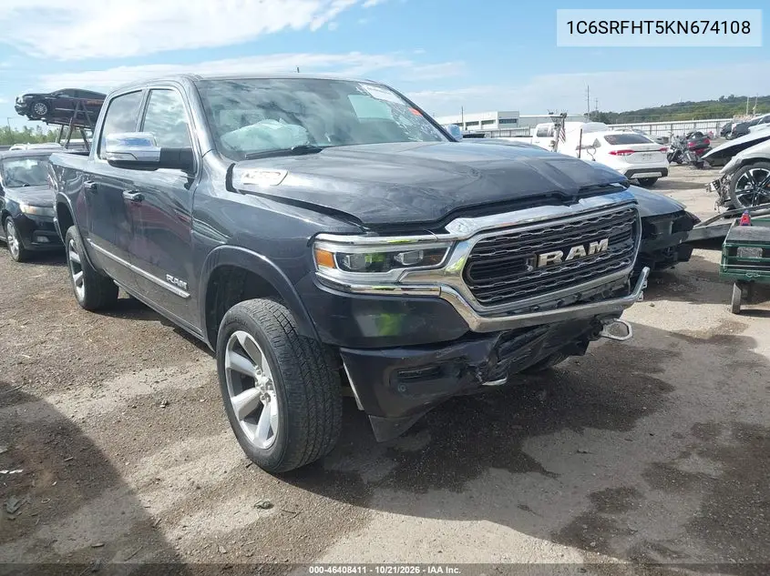 RAM 1500 2019, VIN 1C6SRFHT5KN674108