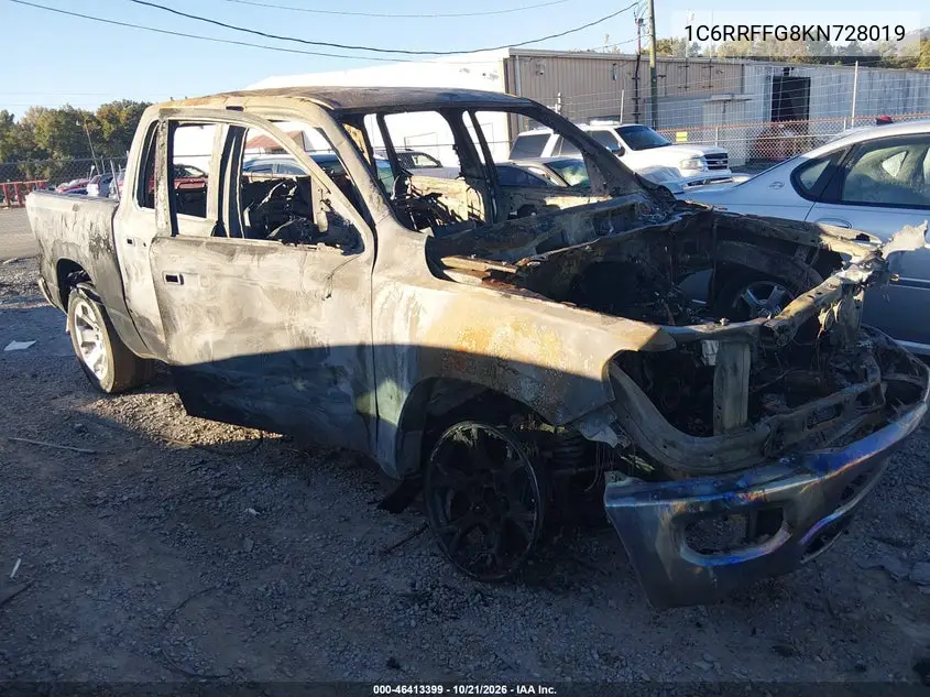 RAM 1500 2019, VIN 1C6RRFFG8KN728019