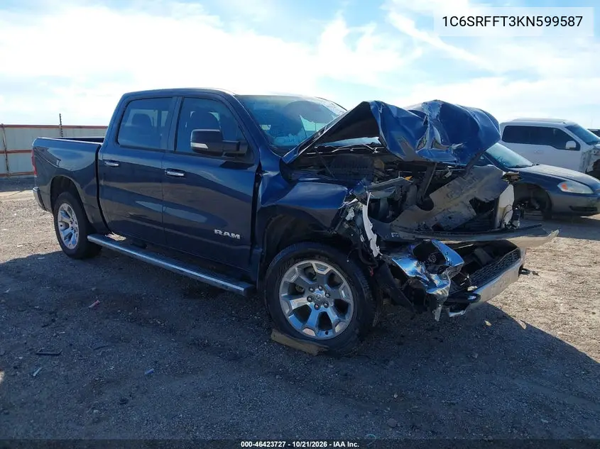 RAM 1500 2019, VIN 1C6SRFFT3KN599587