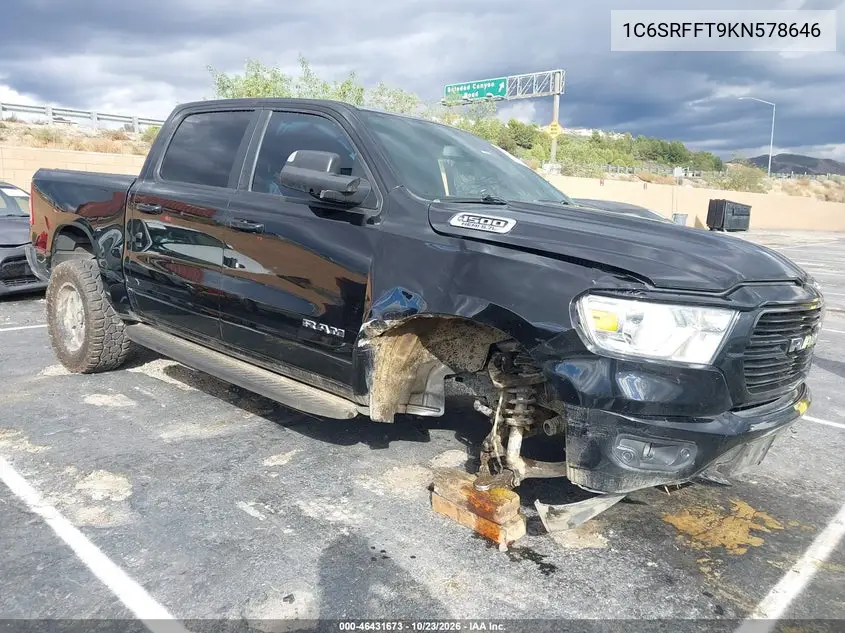 RAM 1500 2019, VIN 1C6SRFFT9KN578646
