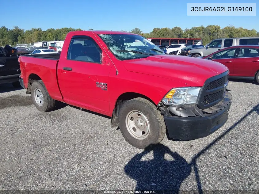 RAM 1500 2020, VIN 3C6JR6AG2LG169100