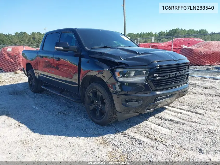 RAM 1500 2020, VIN 1C6RRFFG7LN288540