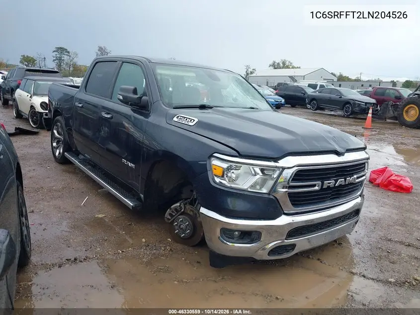RAM 1500 2020, VIN 1C6SRFFT2LN204526