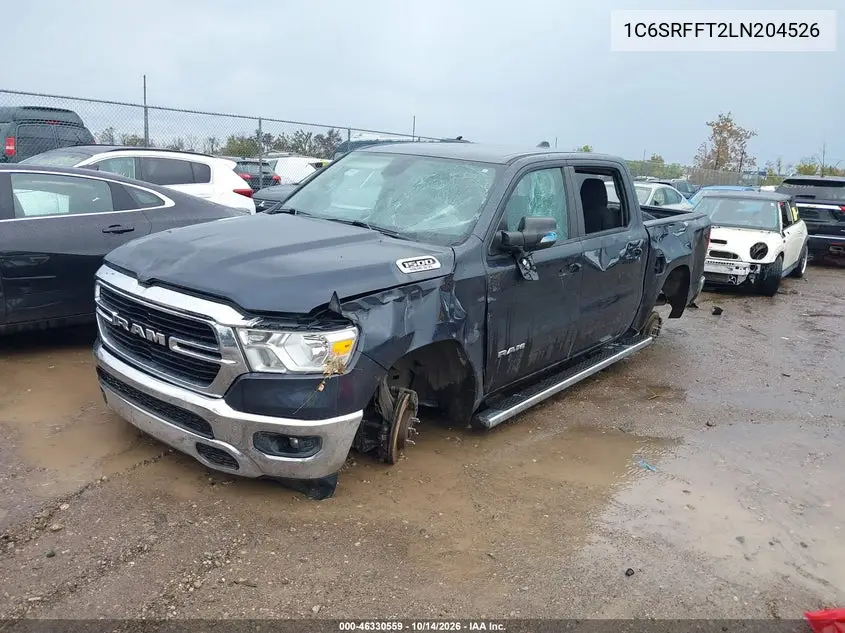 2020 RAM 1500 VIN 1C6SRFFT2LN204526 — фото 2