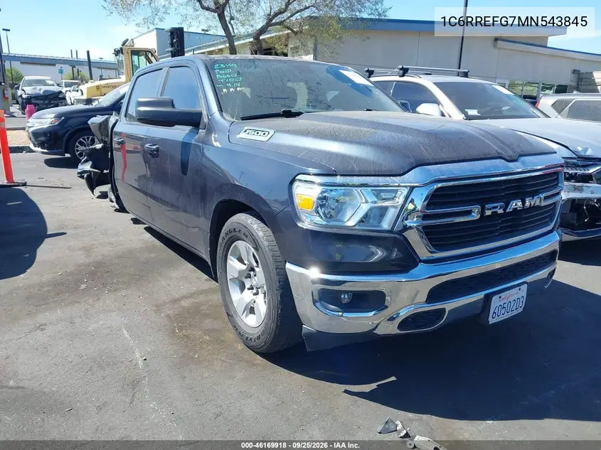 RAM 1500 2021, VIN 1C6RREFG7MN543845