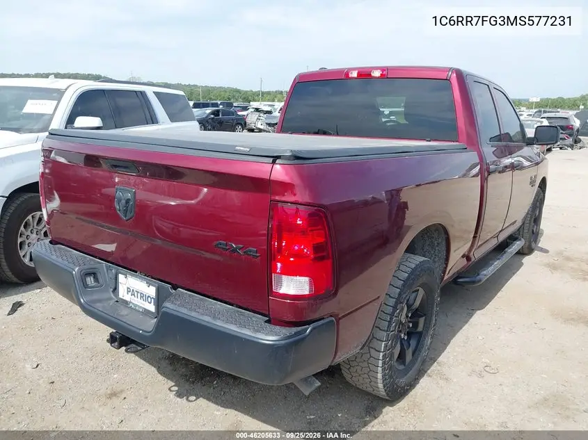 2021 RAM 1500 VIN 1C6RR7FG3MS577231 — фото 4