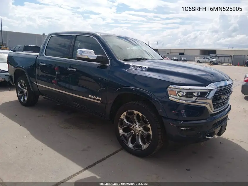 RAM 1500 2021, VIN 1C6SRFHT6MN525905