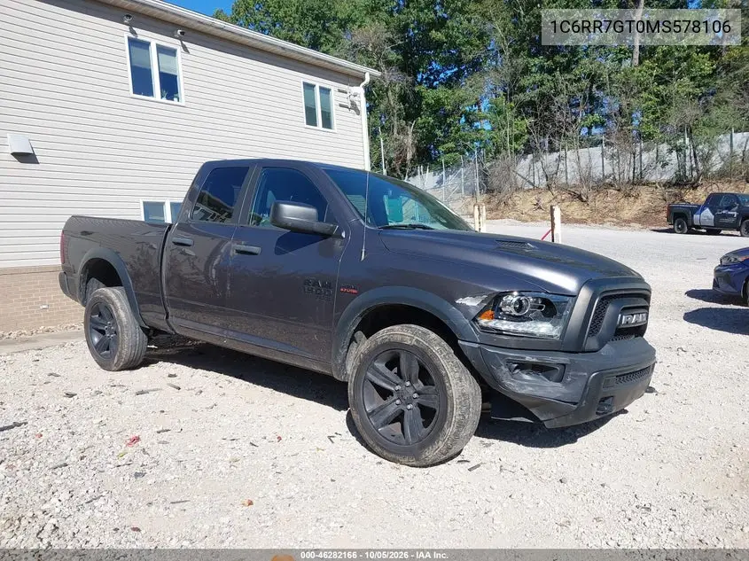RAM 1500 2021, VIN 1C6RR7GT0MS578106