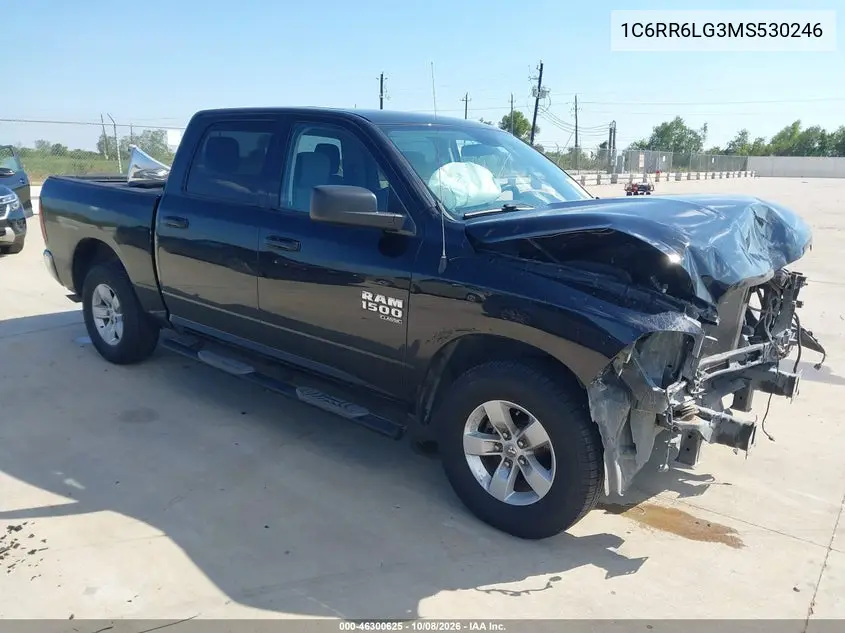 RAM 1500 2021, VIN 1C6RR6LG3MS530246