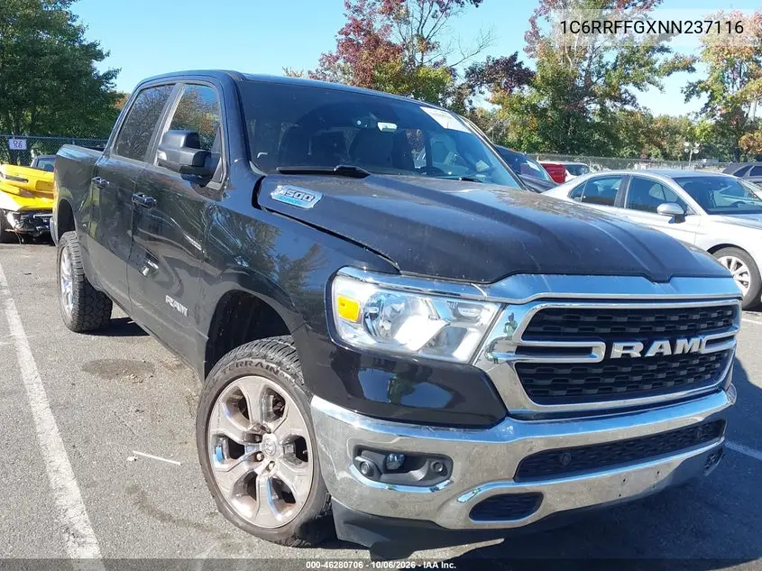 RAM 1500 2022, VIN 1C6RRFFGXNN237116
