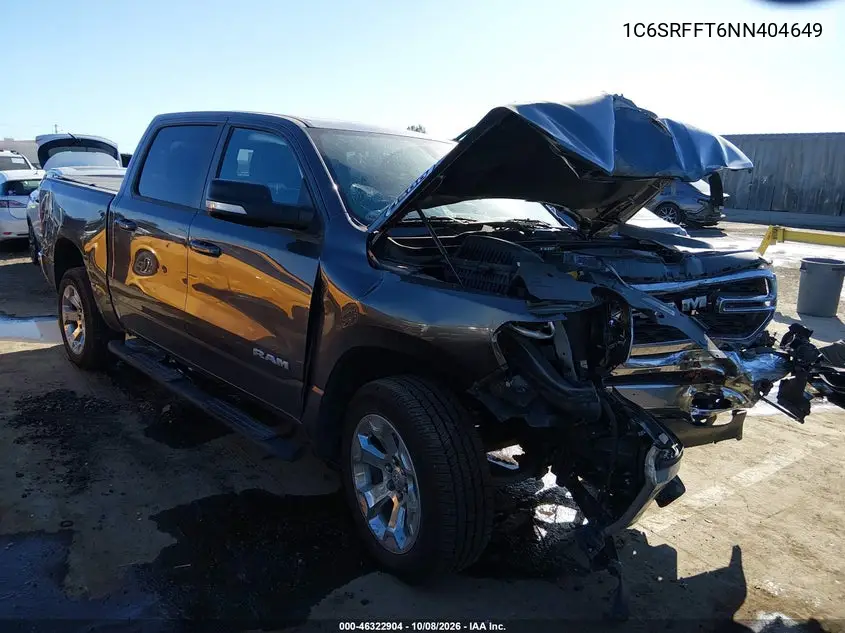 RAM 1500 2022, VIN 1C6SRFFT6NN404649