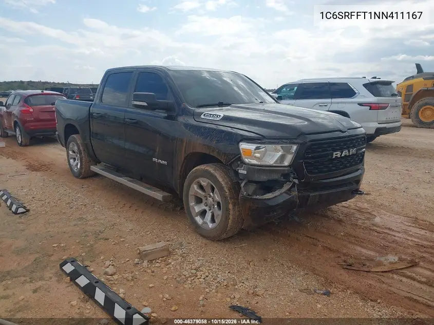 RAM 1500 2022, VIN 1C6SRFFT1NN411167