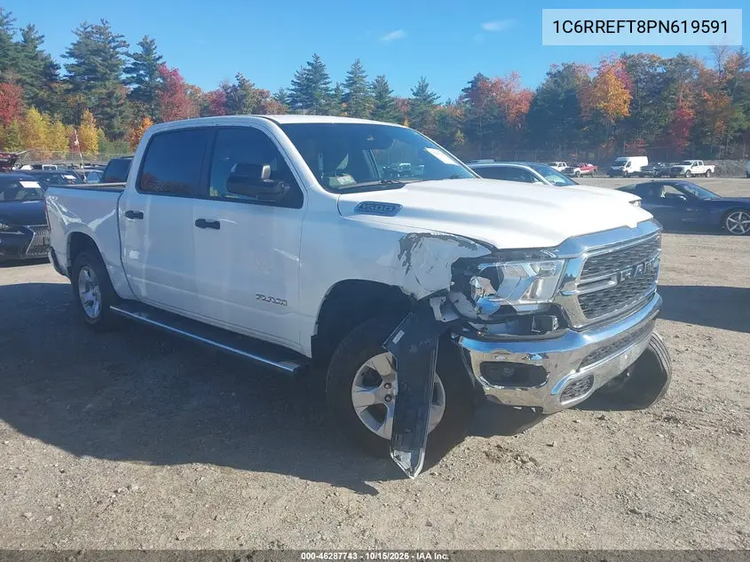RAM 1500 2023, VIN 1C6RREFT8PN619591
