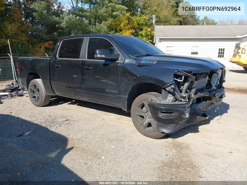 RAM 1500 2023, VIN 1C6RRFFG0PN692964